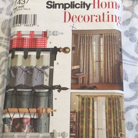 Set of 5 home decor sewing patterns. McCalls,Simplicity,Butterick - Picture 4 of 9